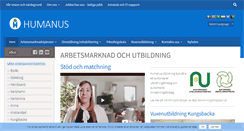 Desktop Screenshot of humanus.se
