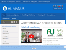 Tablet Screenshot of humanus.se